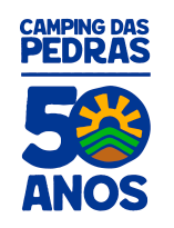 Logo Camping das Pedras 50 Anos
